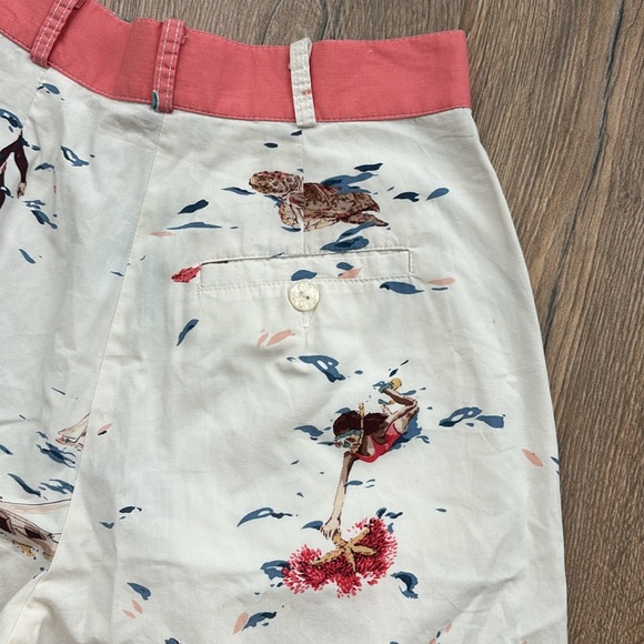 Retro Vintage Bushwacker Beach Shorts Size 4 Pleated High Waist Bermuda USA - Picture 12 of 15